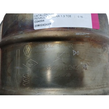 Recambio de catalizador para renault kadjar 1.3 tce referencia OEM IAM 208024243R  