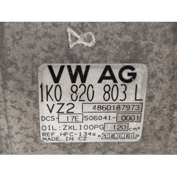 Recambio de compresor aire acondicionado para seat toledo (5p2) 2.0 tdi referencia OEM IAM 1K0820803L 486018793 