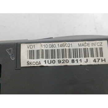 Recambio de cuadro instrumentos para skoda octavia i (1u2) 1.9 tdi referencia OEM IAM 1U0920811J 81071428 110080146