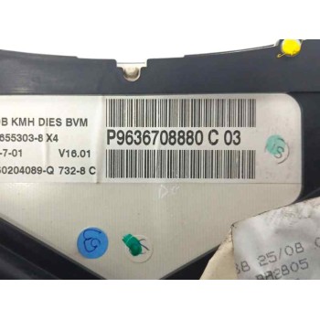 Recambio de cuadro instrumentos para peugeot 307 (s1) xt referencia OEM IAM 9636708880  