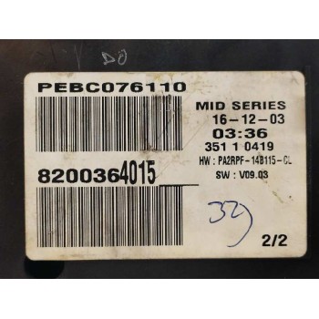 Recambio de cuadro instrumentos para renault megane ii classic berlina 1.9 dci diesel referencia OEM IAM 8200364015  