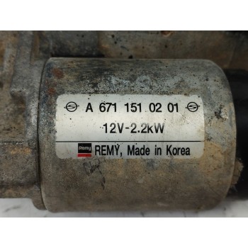 Recambio de motor arranque para ssangyong rodius xdi premium referencia OEM IAM A6711510201  