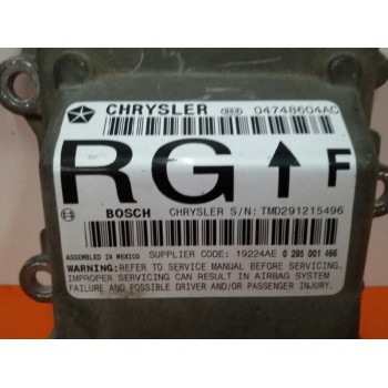 Recambio de centralita airbag para chrysler voyager (rg) 2.4 lx (i) referencia OEM IAM 291215496 04748604AC 