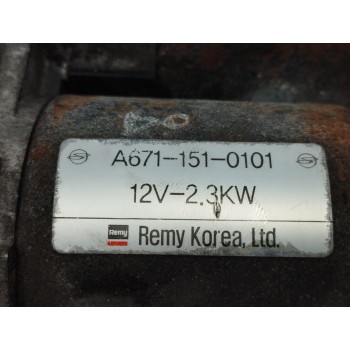 Recambio de motor arranque para ssangyong korando 2.0 td cat referencia OEM IAM A6711510101  