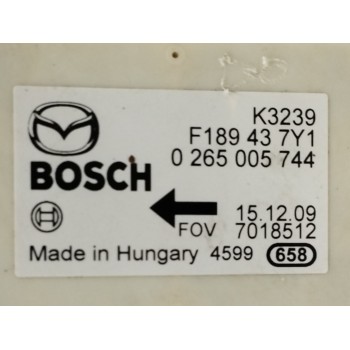 Recambio de sensor para mazda cx-7 (er) 2.2 turbodiesel cat referencia OEM IAM F189437Y1 ESP 0265005744