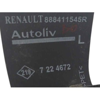 Recambio de cinturon seguridad trasero izquierdo para renault zoe (bfm_) z.e 40 electrico referencia OEM IAM 888411545R  
