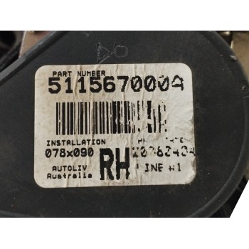Recambio de cinturon seguridad delantero derecho para ssangyong rexton 2.9 turbodiesel cat referencia OEM IAM 511567000  