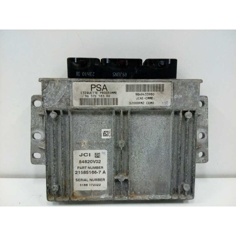 Recambio de centralita motor uce para citroën c2 vtr referencia OEM IAM 9649433980 84820V02 