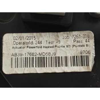 Recambio de retrovisor derecho para ford ranger (tke) 3.2 tdci cat referencia OEM IAM AB3917682MD 10 CABLES SIN TAPA TRASERA