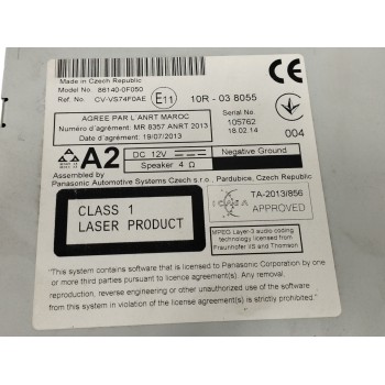 Recambio de sistema navegacion gps para toyota verso 1.6 16v cat referencia OEM IAM 861400F050 10R038055 