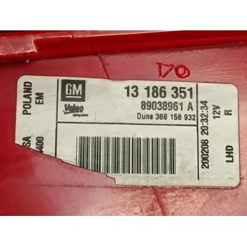 Recambio de piloto trasero derecho para opel corsa d enjoy referencia OEM IAM 13186351 89038961A 