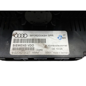 Recambio de mando climatizador para audi a3 (8p1) 1.6 referencia OEM IAM 8P0820043H 412206018027 