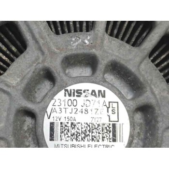 Recambio de alternador para nissan qashqai (j10) 2.0 dci turbodiesel cat referencia OEM IAM 23100JD71A 150A 