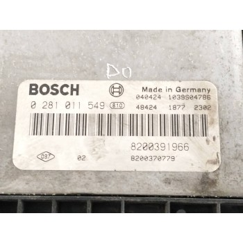 Recambio de centralita motor uce para renault megane ii coupe/cabrio luxe privilege referencia OEM IAM 8200391966 0281011549 