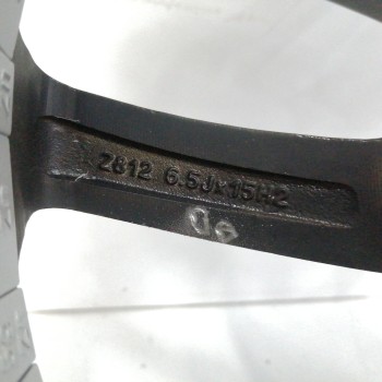 Recambio de llanta para smart fortwo coupé (451) 1.0 (451.331, 451.380) referencia OEM IAM SIRIUS BLACK 6,5JX15H2ET34 3H 3X110 ,