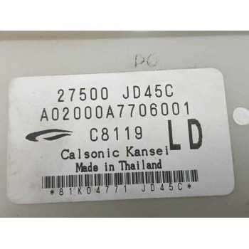 Recambio de mando climatizador para nissan qashqai (j10) 2.0 dci turbodiesel cat referencia OEM IAM 27500JD45C  