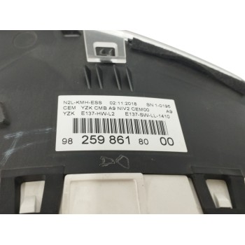 Recambio de cuadro instrumentos para peugeot 208 1.2 12v vti referencia OEM IAM 9825986180  