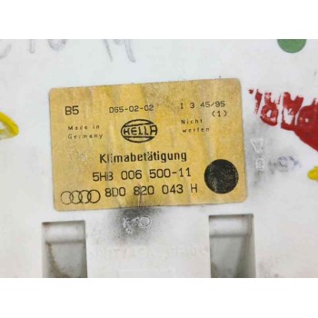 Recambio de mando climatizador para audi a4 berlina (b5) 1.9 tdi referencia OEM IAM 8D0820043H 5HB00650011 