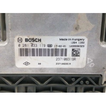 Recambio de centralita motor uce para renault clio iv 1.5 dci diesel fap referencia OEM IAM 237106319R 0281033119 