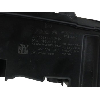 Recambio de piloto delantero derecho para citroën c4 picasso 1.2 12v e-thp referencia OEM IAM 9676036280 OBSERVAR FOTO 