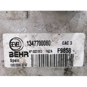 Recambio de intercooler para peugeot boxer caja cerrada (bat. 3450) (333) 2.2 hdi cat referencia OEM IAM 1347700080 OBSERVAR FOT