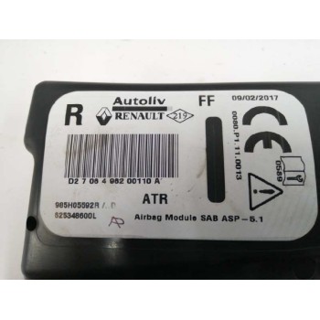 Recambio de airbag lateral delantero derecho para renault clio iv 1.5 dci diesel fap referencia OEM IAM 985H05592R DE ASIENTO 