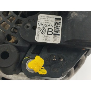 Recambio de alternador para renault kadjar 1.6 dci diesel fap energy referencia OEM IAM 231004BE0B 150A 