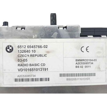 Recambio de sistema audio / radio cd para bmw x3 (e83) 2.0 16v diesel cat referencia OEM IAM 65126945766  