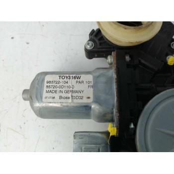 Recambio de elevalunas delantero izquierdo para toyota yaris (ksp9/scp9/nlp9) 1.4 turbodiesel cat referencia OEM IAM TIJERA 8570