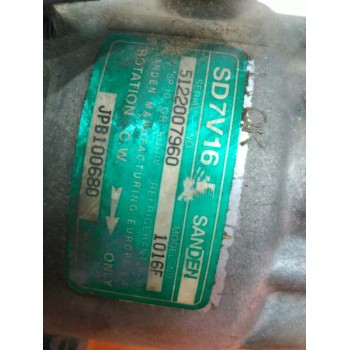 Recambio de compresor aire acondicionado para mg serie 400 (rt) 420 sdi (4-ptas.) referencia OEM IAM JPB100680 SD7V16 1016F