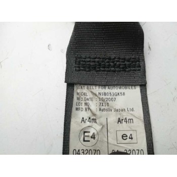 Recambio de cinturon seguridad trasero central para honda accord berlina (cl/cn) 2.2 ctdi referencia OEM IAM 82855SEAE02ZA NSB05