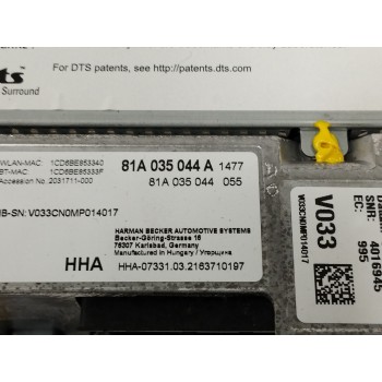 Recambio de sistema navegacion gps para audi q2 (gab) 2.0 16v tdi referencia OEM IAM 81A035044A  