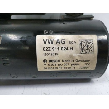 Recambio de motor arranque para seat altea xl (5p5) 1.6 tdi referencia OEM IAM 02Z911024H 0001153007 