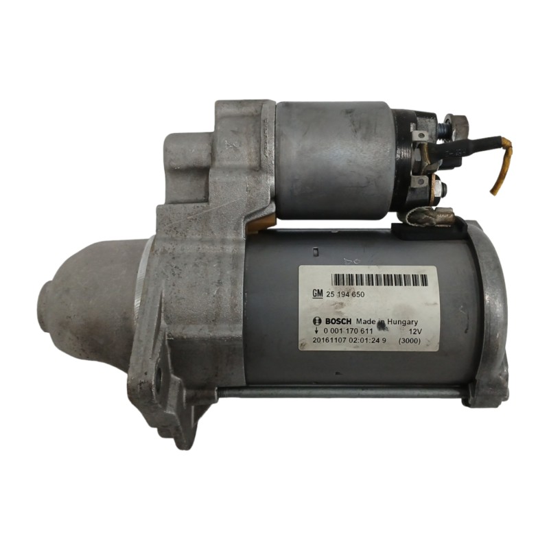 Recambio de motor arranque para opel adam 1.4 16v referencia OEM IAM 25194650 0001170611 