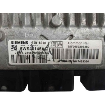 Recambio de centralita motor uce para peugeot 307 (s1) 2.0 hdi cat referencia OEM IAM 9647423380 5WS40145 9653205380