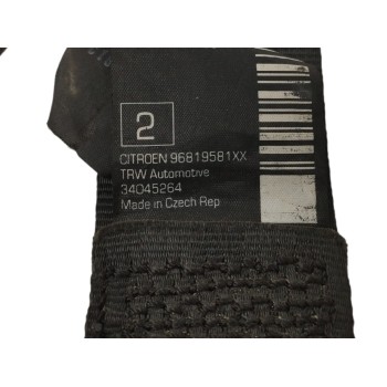 Recambio de cinturon seguridad trasero izquierdo para citroën c3 attraction referencia OEM IAM 96819581XX  