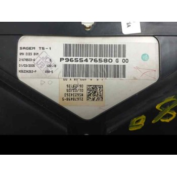 Recambio de cuadro instrumentos para peugeot 307 (s1) 2.0 hdi cat referencia OEM IAM 9655476580  