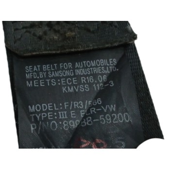 Recambio de cinturon seguridad delantero izquierdo para hyundai h350 kasten 2.5 crdi cat referencia OEM IAM 8988859200  