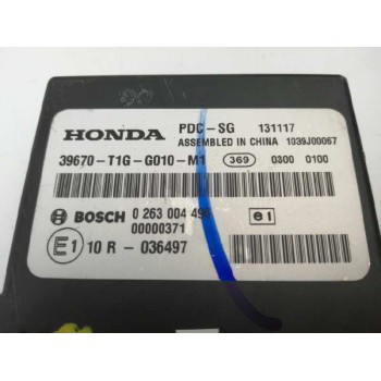 Recambio de modulo electronico para honda cr-v 1.6 dtec cat referencia OEM IAM 39670T1GG010M1 0263004496 39670-T1G-G010-M1