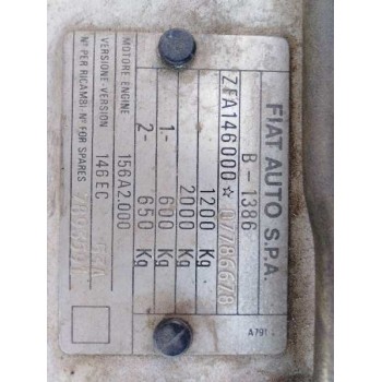 fiat uno (146) del año 1991