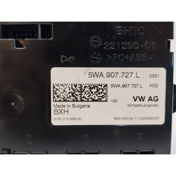 Recambio de modulo electronico para volkswagen caddy furgón/kombi 2.0 tdi referencia OEM IAM 5WA907727L CONTROL AIRE ACONDICIONA