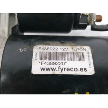 Recambio de motor arranque para fiat punto berl. (176) 1.7 turbodiesel referencia OEM IAM F438922 F4389220 