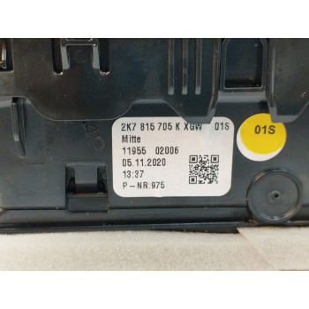 Recambio de rejilla aireadora para volkswagen caddy furgón/kombi 2.0 tdi referencia OEM IAM 2K7815705K CENTRAL 