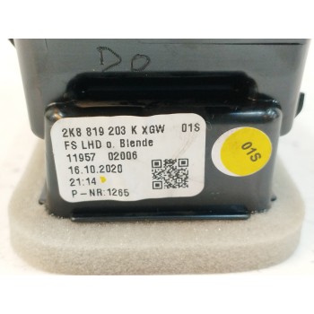 Recambio de rejilla aireadora para volkswagen caddy furgón/kombi 2.0 tdi referencia OEM IAM 2K8819203K IZQUIERDA 