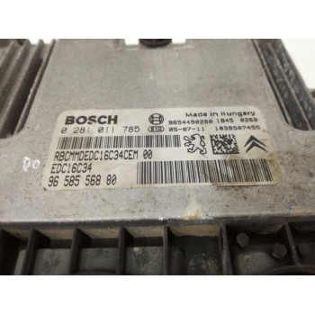 Recambio de centralita motor uce para citroën c3 hdi 70 furio referencia OEM IAM 9658556880 0281011785 