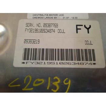 Recambio de centralita motor uce para daewoo lanos sx referencia OEM IAM 09387769 09393219 