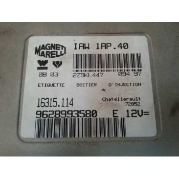 Recambio de centralita motor uce para citroën berlingo 1.4 sx plus familiar referencia OEM IAM 9628993580  