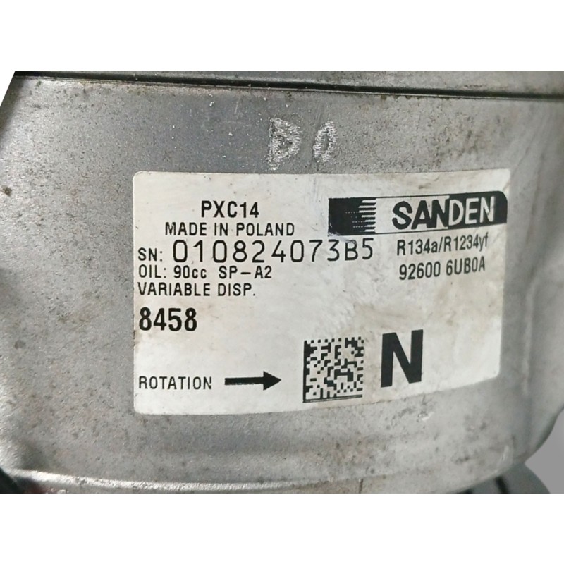 COMPRESOR AIRE ACONDICIONADO 8458 PXC14