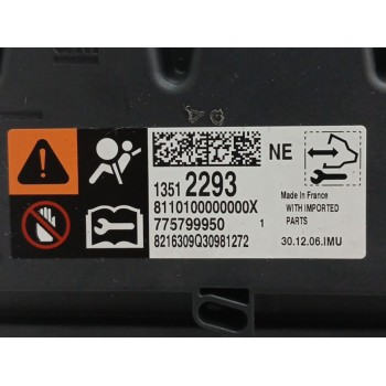 Recambio de centralita airbag para opel adam 1.4 16v referencia OEM IAM 13512293  