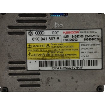 Recambio de centralita faros xenon para audi q5 (8rb) 2.0 tdi referencia OEM IAM 8K0941597B  